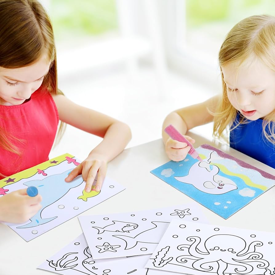 Amazon.com: VercanMonth 30 Sets Ocean Animal Sand Art Kits